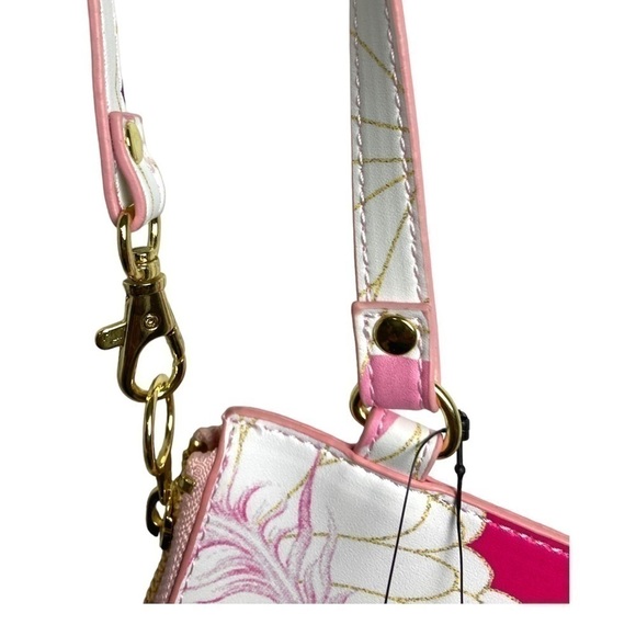 CHICO’S FLORAL PRINTED ZIP ACCESSORIES POUGH WRISTLET. - Picture 3 of 7